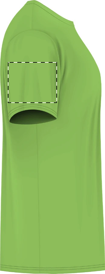 GI5000 ťažké bavlnené tričko - Gildan – kiwi green – tlačová plocha – Pravý rukáv