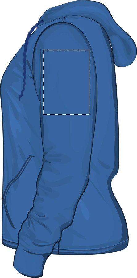 Tlačová plocha – Ľavý rukáv