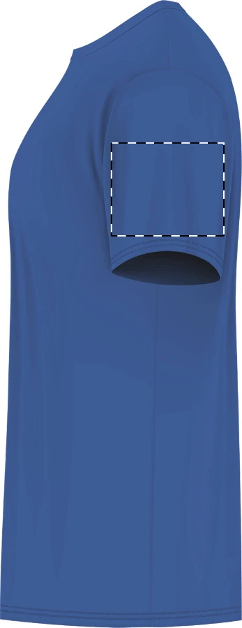 GI64000 tričko z krúžkovanej bavlny - Gildan – blue – tlačová plocha – Ľavý rukáv