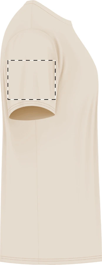 GI64000 tričko z krúžkovanej bavlny - Gildan – beige – tlačová plocha – Pravý rukáv