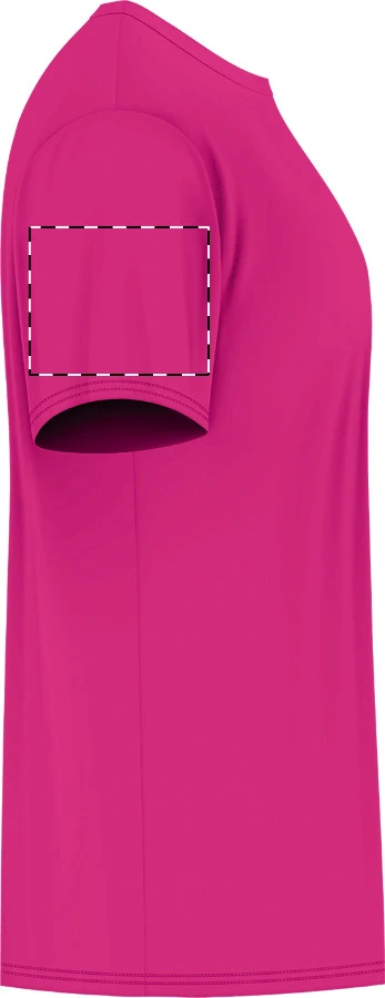GI64000 tričko z krúžkovanej bavlny - Gildan – dark pink – tlačová plocha – Pravý rukáv
