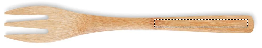 Príbor z bambusu – béžová – tlačová plocha – FORK