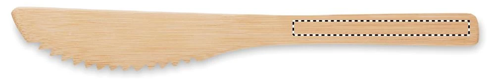 Príbor z bambusu – béžová – tlačová plocha – KNIFE