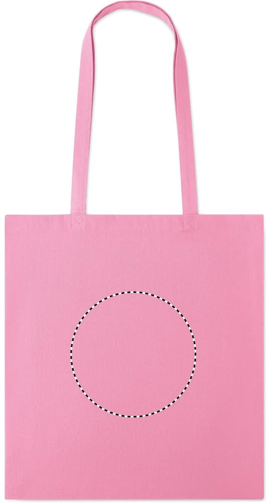 Nákupná taška z bavlny 180 g/m² – dětská růžová – tlačová plocha – EMBROIDERY