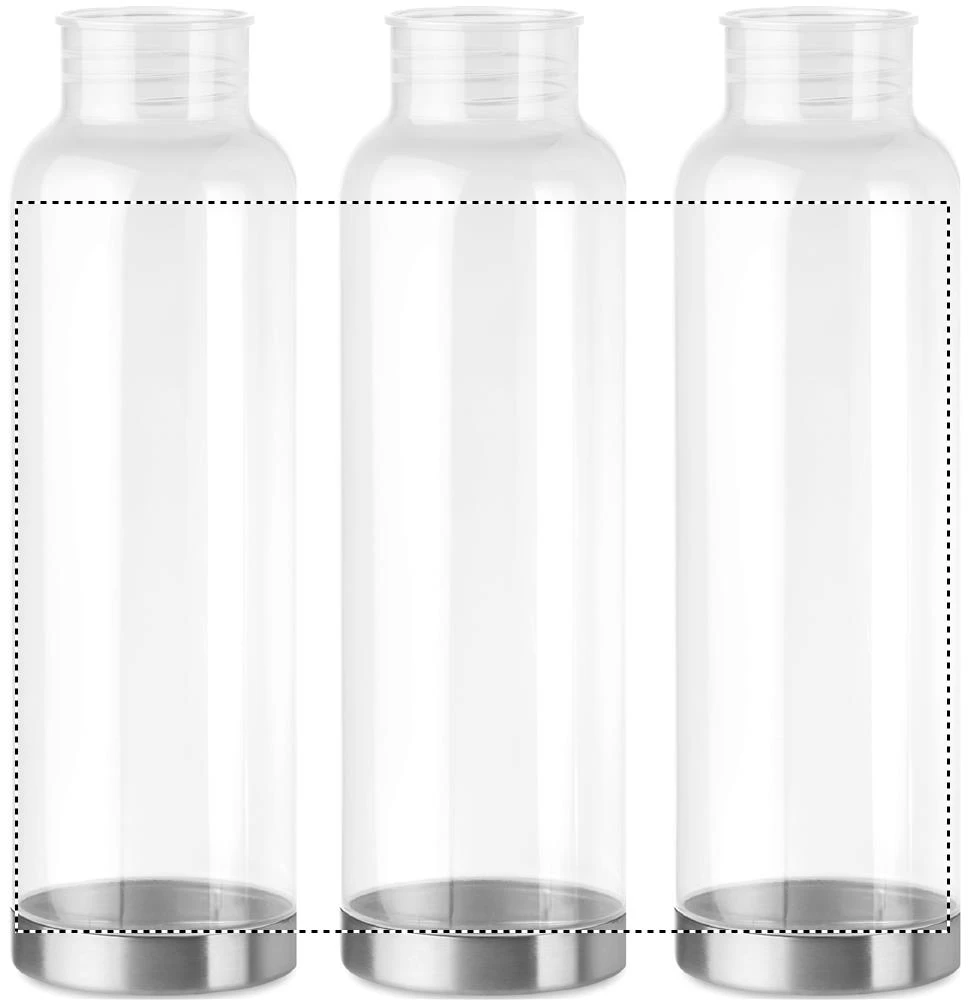 Tritanová 800ml fľaška – transparentní – tlačová plocha – Dookola 360°