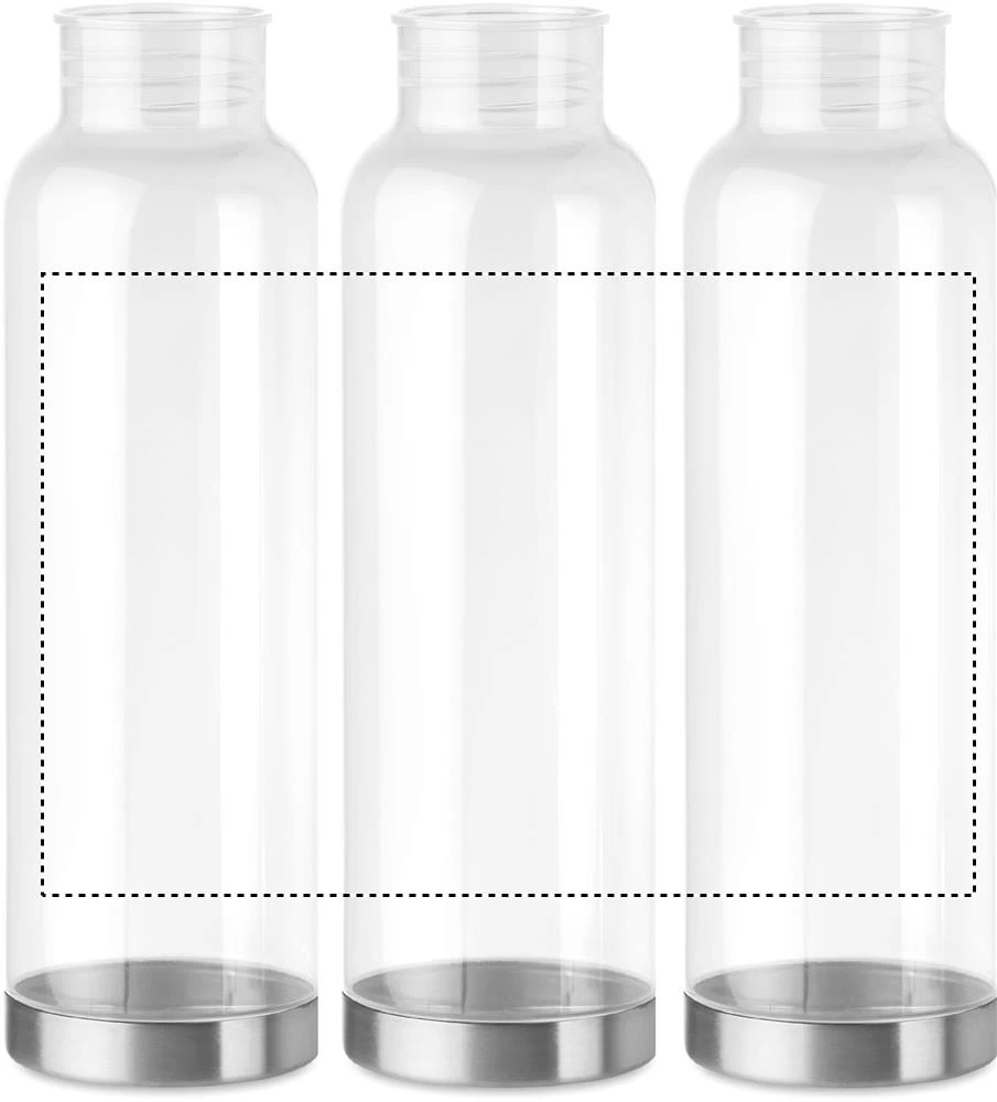 Tritanová 800ml fľaška – transparentní – tlačová plocha – Dookola (rotačná sieťotlač)