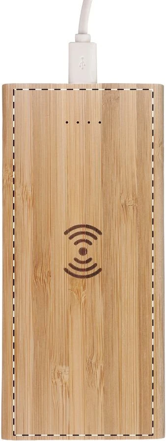 Wooster power banka – natural – tlačová plocha – Vrchná časť