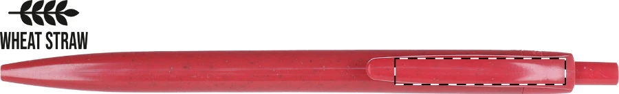 Weopard guľôčkové pero – red – tlačová plocha – Klip