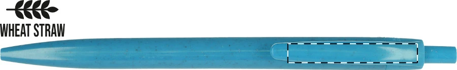 Weopard guľôčkové pero – blue – tlačová plocha – Klip