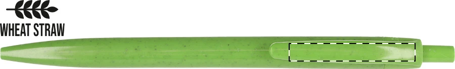 Weopard guľôčkové pero – green – tlačová plocha – Klip