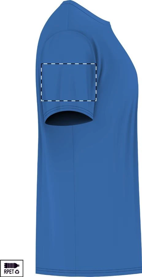 Velocity športové tričko – blue – tlačová plocha – Pravý rukáv