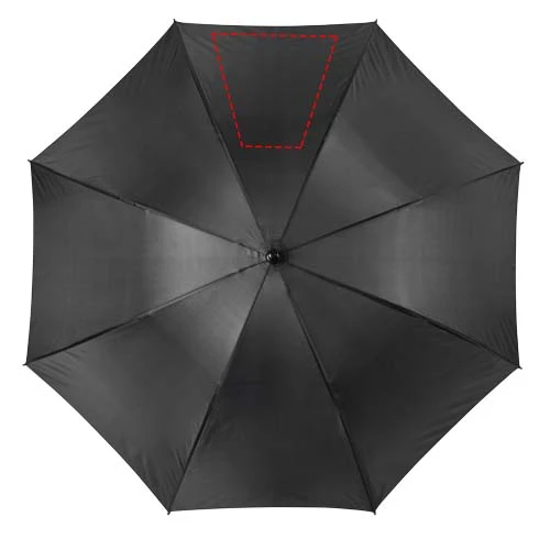 Grace 30-palcový vetru odolný golfový dáždnik – černá – tlačová plocha – 5. panel