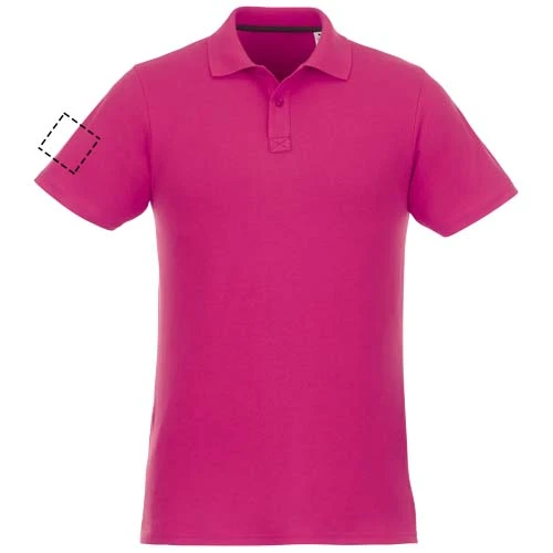 Pánska polokošeľa s krátkym rukávom Helios - Elevate – magenta – tlačová plocha – Pravý biceps