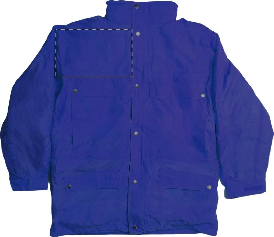 Aspen Nordic Bunda 3:1 - Aspen – dark blue – tlačová plocha – Pravá hruď