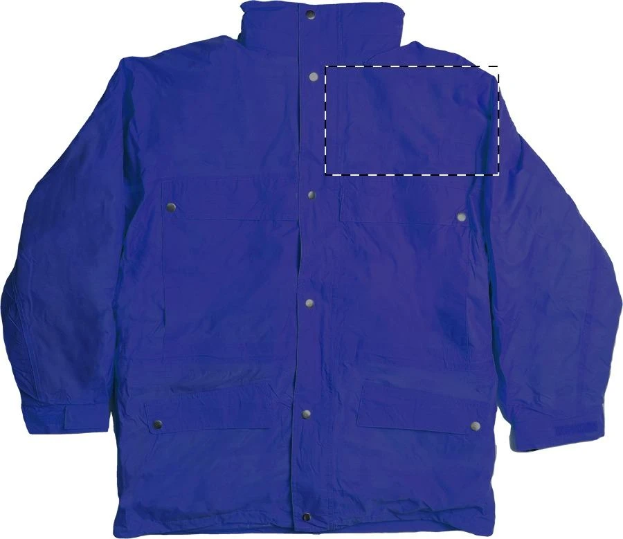 Aspen Nordic Bunda 3:1 - Aspen – dark blue – tlačová plocha – Ľavá hruď