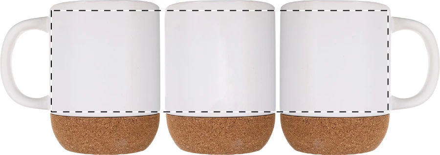 Kokomu hrnček – white – tlačová plocha – Rotačná sieťotlač na strane oproti ušku