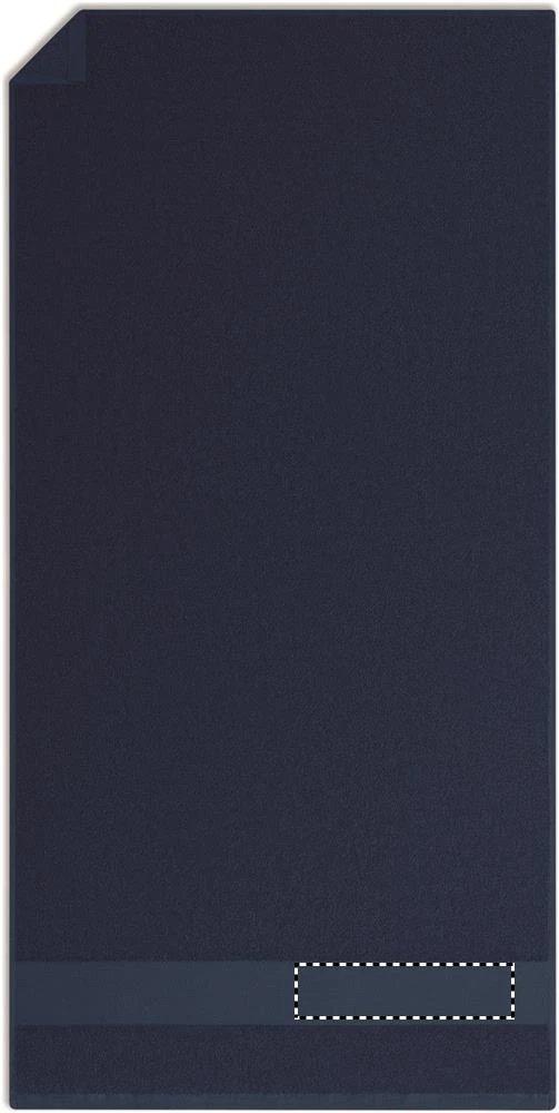 Uterák, prírodná bavlna 100x50 – modrá – tlačová plocha – STRIP RIGHT