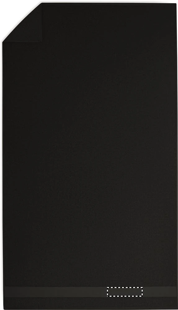 Uterák, prírodná bavlna 180x100 – černá – tlačová plocha – STRIP RIGHT 2