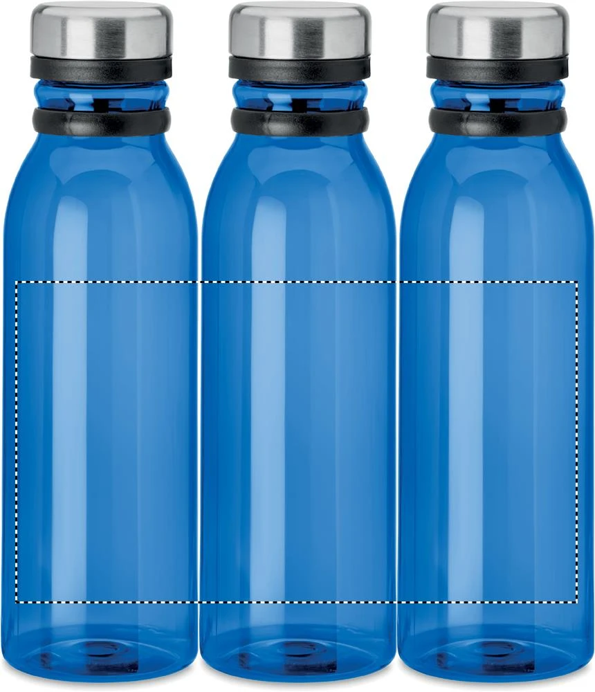 Fľaška z RPET, 780ml – královská modř – tlačová plocha – Dookola (rotačná sieťotlač)