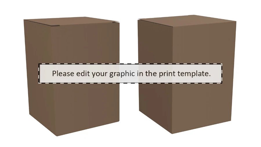 Holonda Ozdoba na vianočný stromček, hviezda  – natural – tlačová plocha – Vlastná kraft kartónová krabica