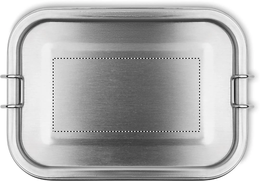 Obedový nerezový box – matná stříbrná – tlačová plocha – LID LASER