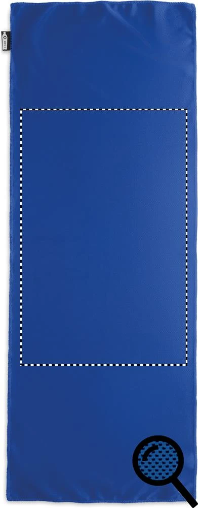RPET uterák v puzdre – královská modř – tlačová plocha – TOWEL FRONT TEXTURED