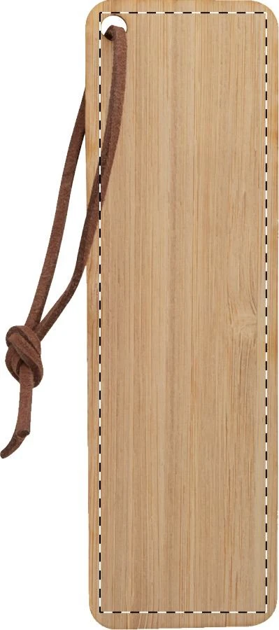 Boomark bambusová záložka – natural – tlačová plocha – Zadná strana