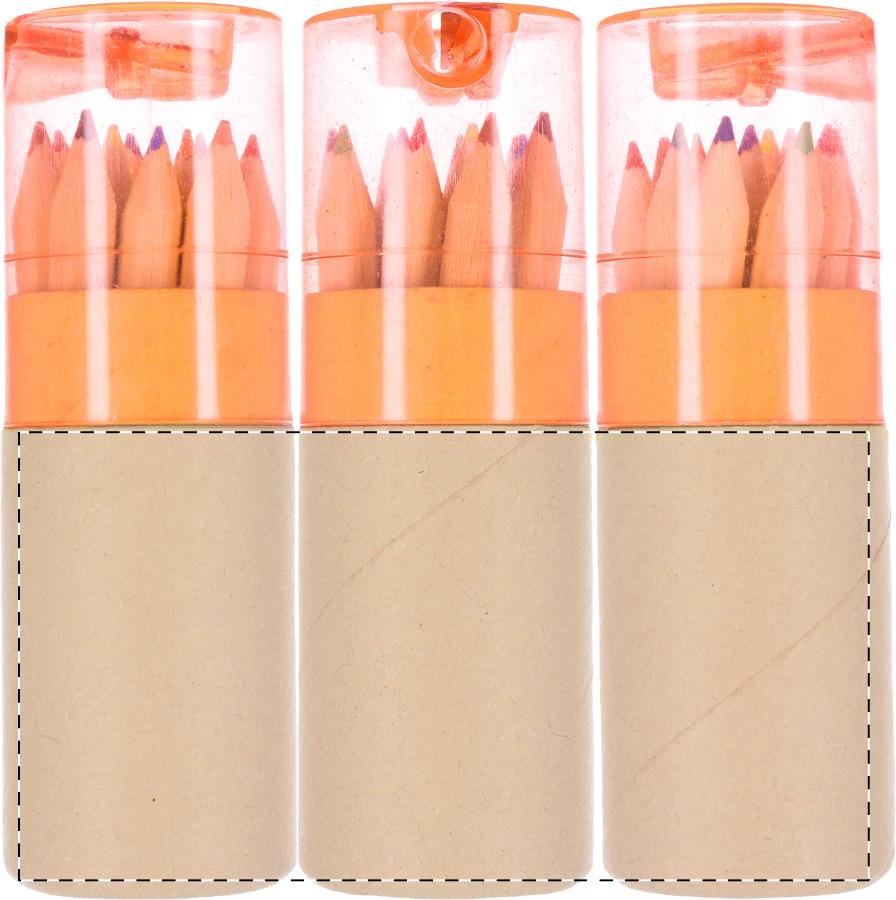 Gallery 12 sada farbičiek – orange – tlačová plocha – Obal