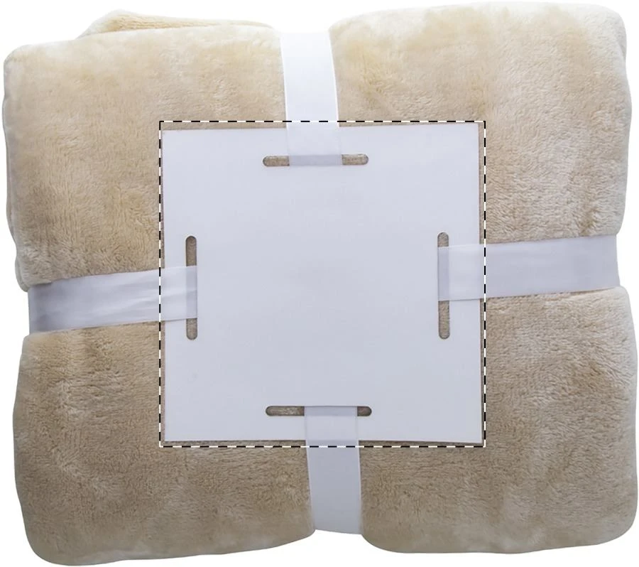 Espoo flanelová deka – beige – tlačová plocha – Papierová vložka
