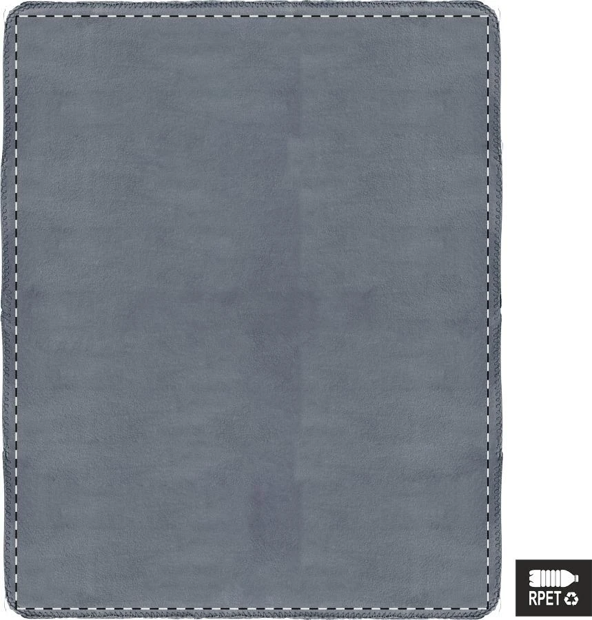 Nanda RPET fleecová deka – ash grey – tlačová plocha – Deka