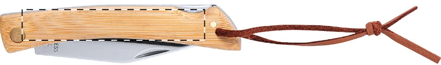 Lundin vreckový nôž – natural – tlačová plocha – Pravák
