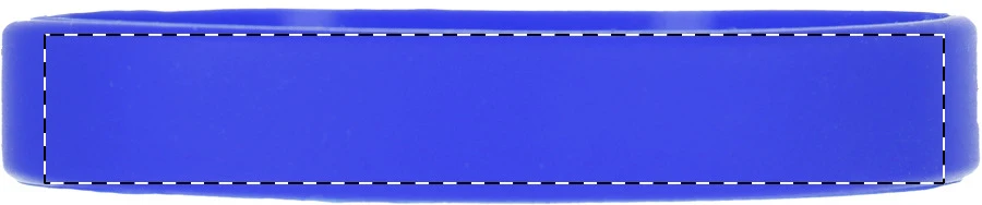 Wristy silikónový náramok – blue – tlačová plocha – Predná strana