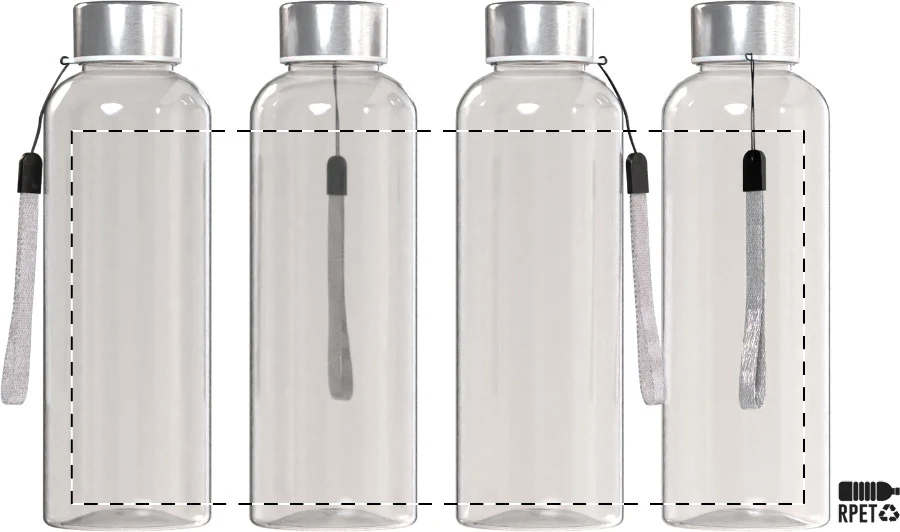 Pemba RPET flaša – white – tlačová plocha – Obal