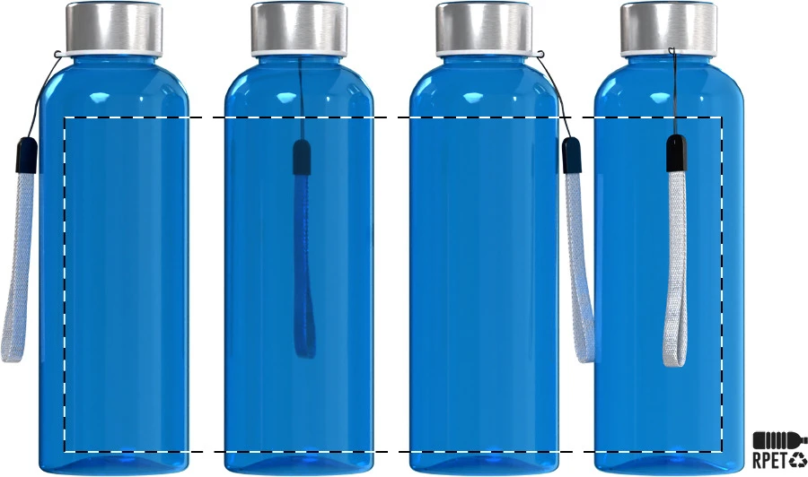 Pemba RPET flaša – blue – tlačová plocha – Obal