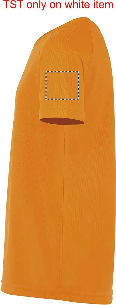 Sporty - detské tričko - 140g - Sol's – čierna – tlačová plocha – Ľavý rukáv