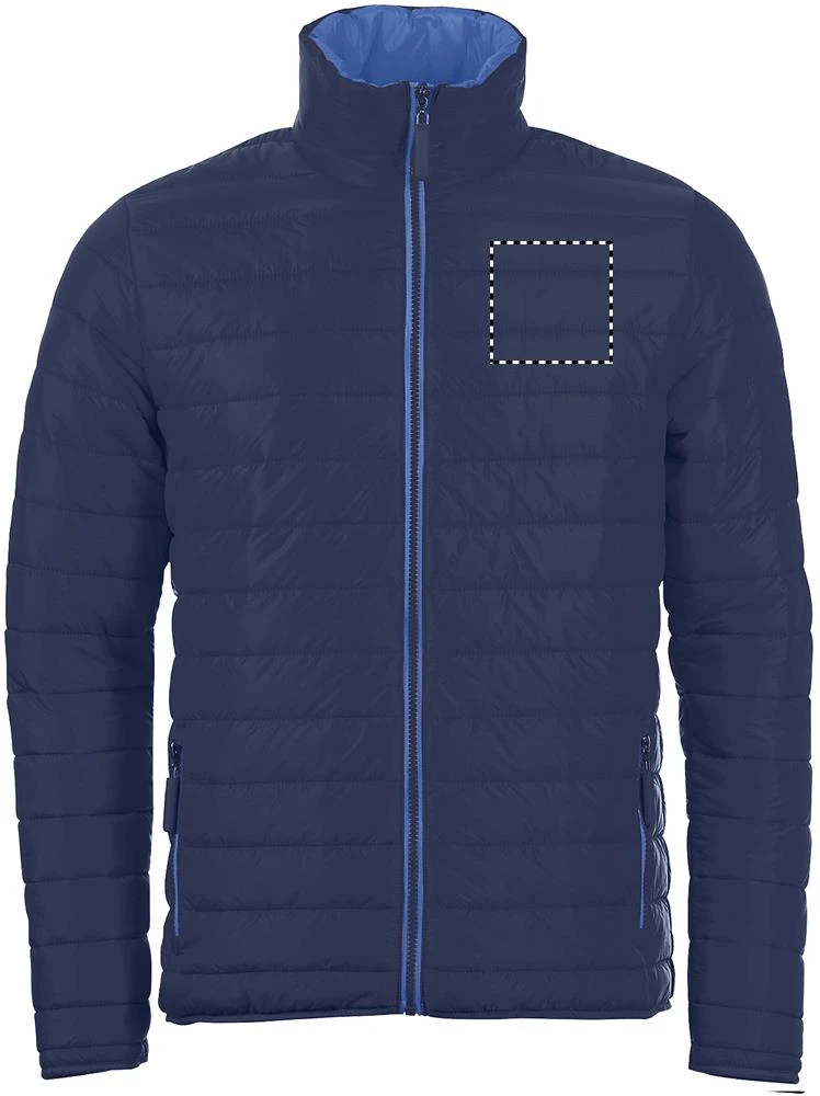 Ride - pánska bunda - 180 g - Sol's – navy – tlačová plocha – Hruď