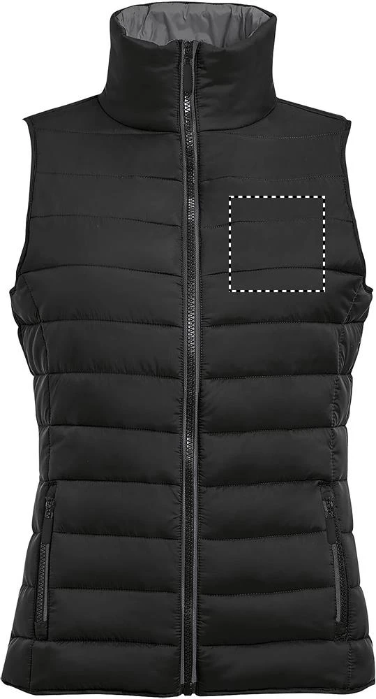 WAVE DÁMSKA VESTA 180g - Sol's – navy – tlačová plocha – Hruď