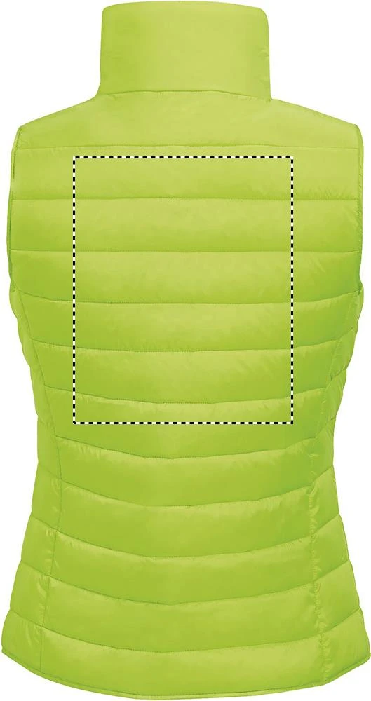 WAVE DÁMSKA VESTA 180g - Sol's – navy – tlačová plocha – Zadná strana