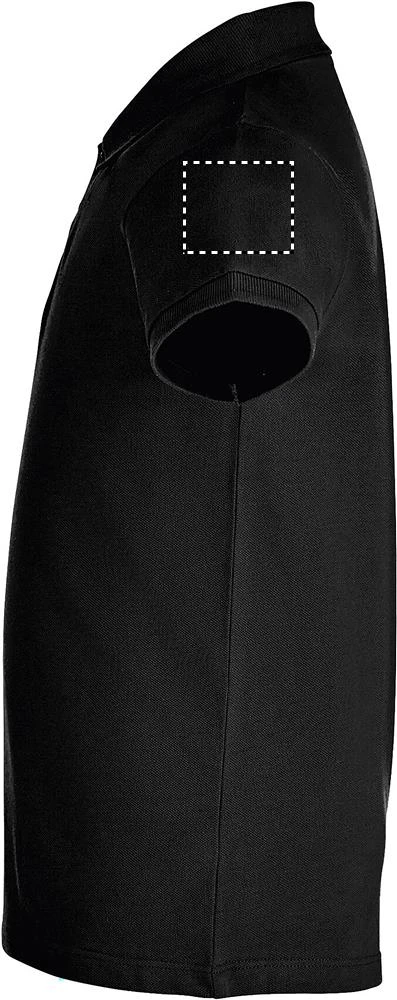 PERFECT DETSKÉ POLO 180g - Sol's – šedá melanž 2 – tlačová plocha – Ľavý rukáv