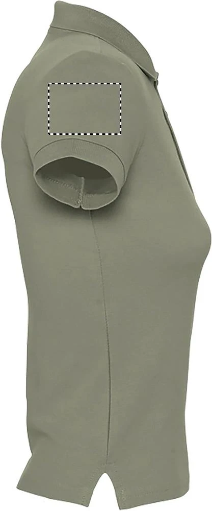 People - dámske polo - 210 g - Sol's – navy – tlačová plocha – Pravý rukáv