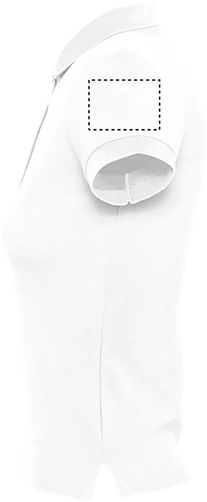 People - dámske polo - 210 g - Sol's – navy – tlačová plocha – Ľavý rukáv