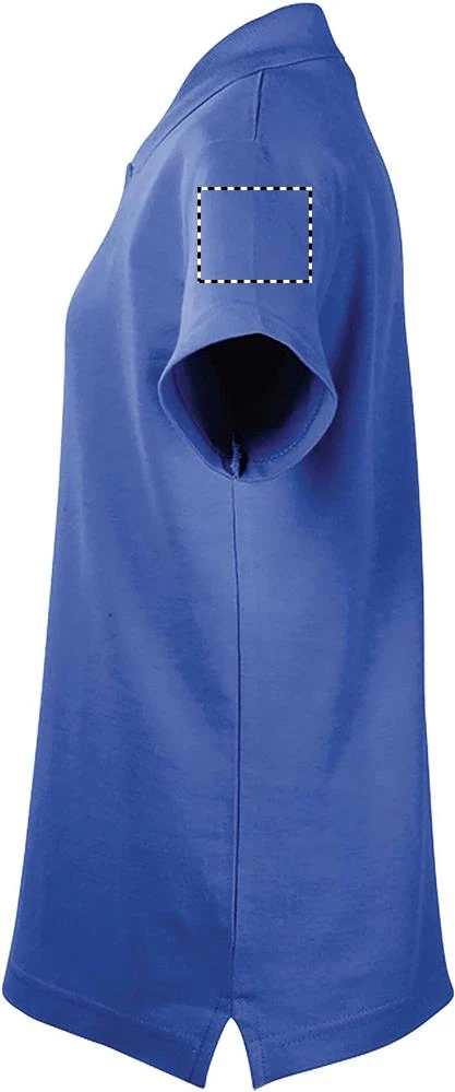 Detské polo tričko 170g - Sol's – ružová – tlačová plocha – Ľavý rukáv