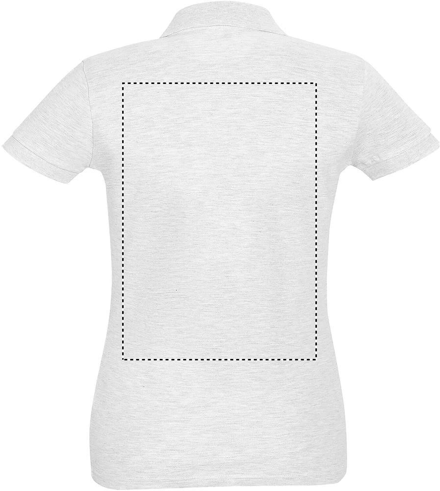Perfect Dámske polo 180g - Sol's – burgundy – tlačová plocha – Zadná strana
