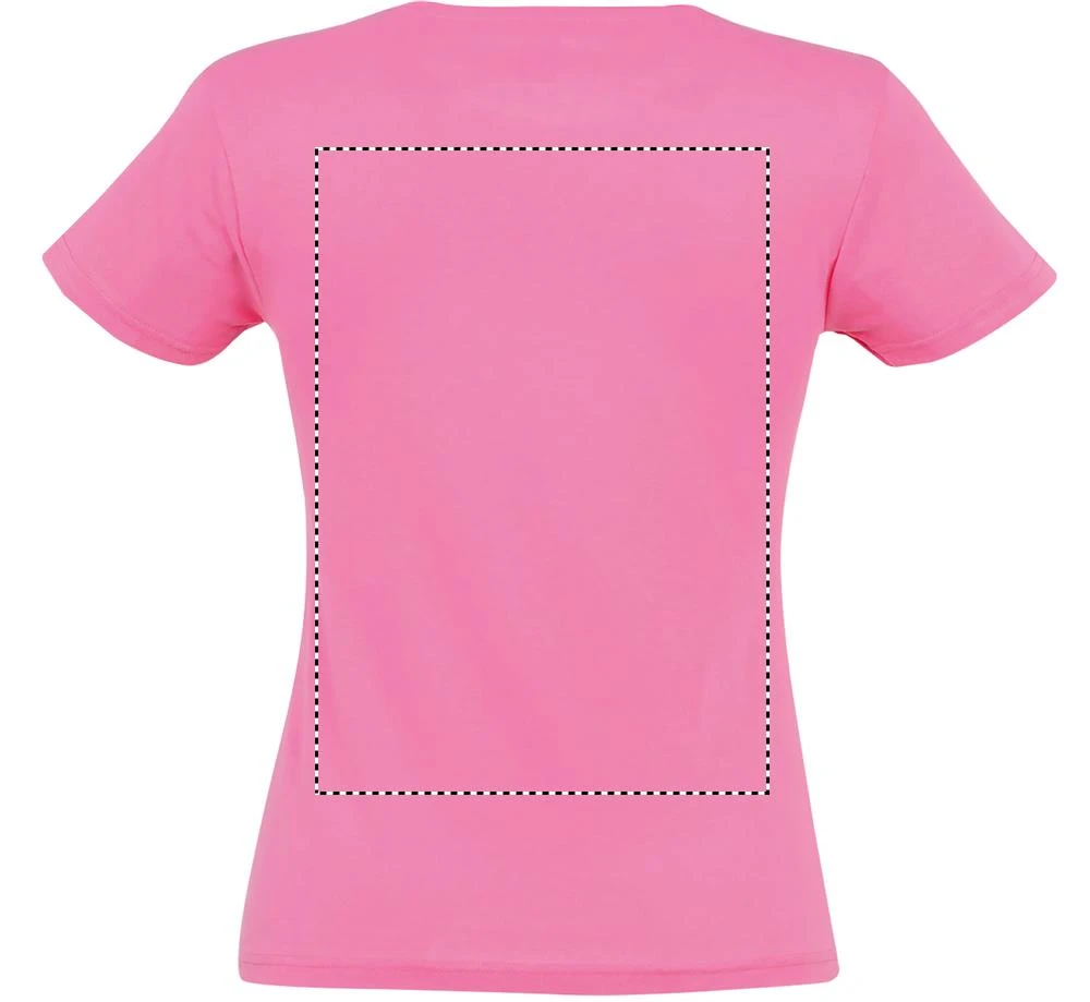 MISS dámske tričko 150g - Sol's – red – tlačová plocha – Zadná strana