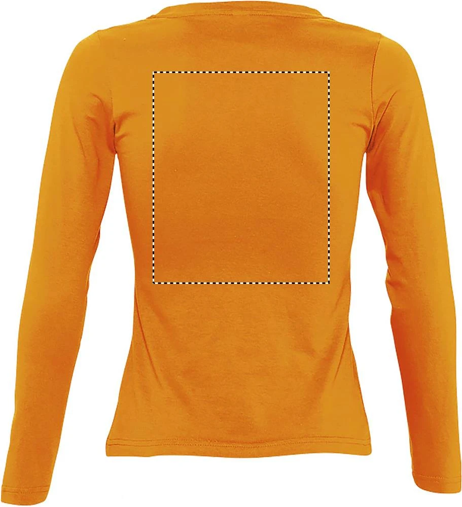 Majestic dámske tričko 150g - Sol's – tlačová plocha – Zadná strana