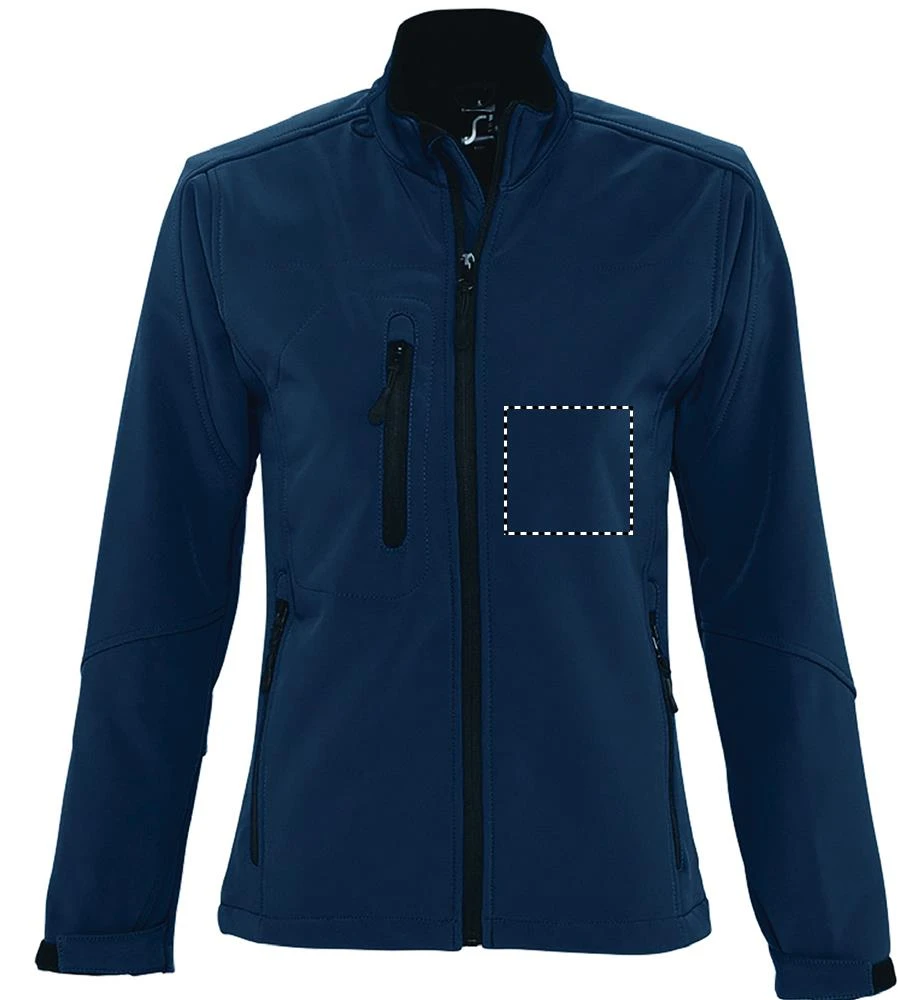 ROXY DÁMSKA SS BUNDA 340g - Sol's – abyss blue – tlačová plocha – Hruď