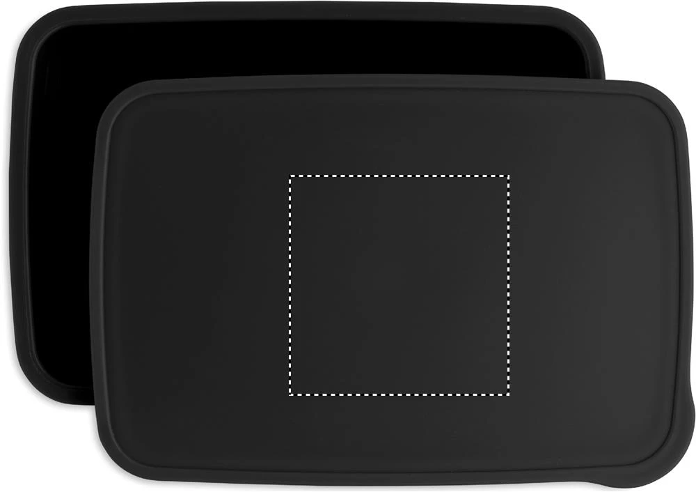 PP Obedný box s keramikou – černá – tlačová plocha – Veko
