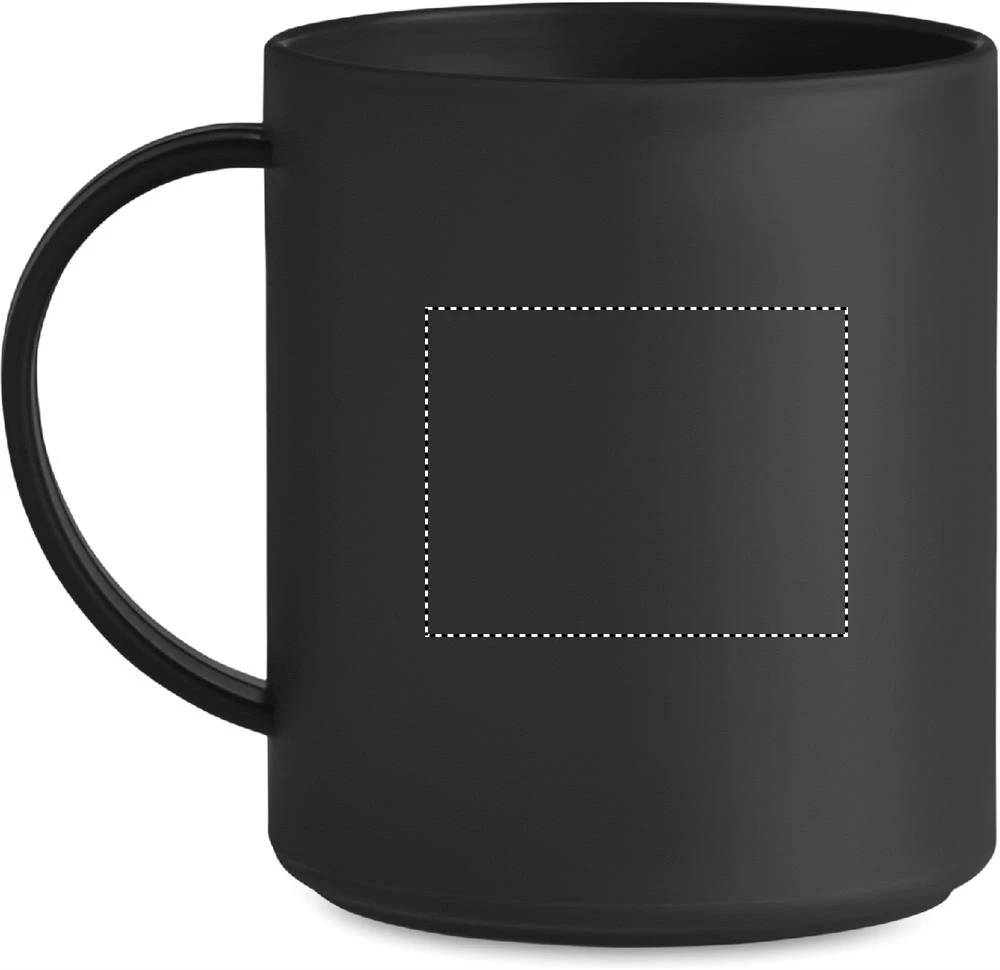 Hrnček 300 ml – černá – tlačová plocha – Pre ľavákov