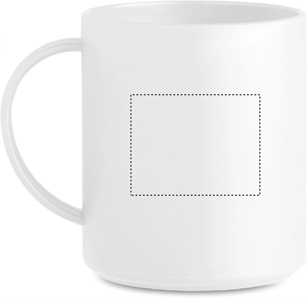 Hrnček 300 ml – bílá – tlačová plocha – Pre ľavákov