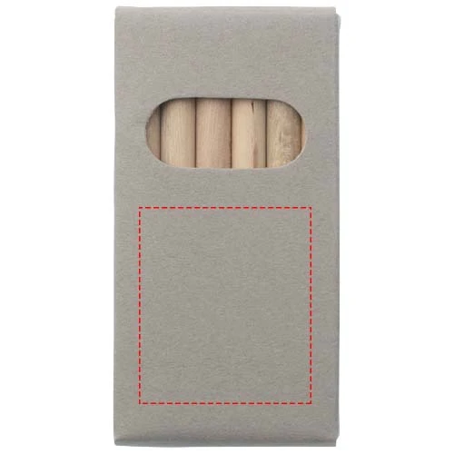 Sada pasteliek, 6 ks – přírodní – tlačová plocha – Krabička